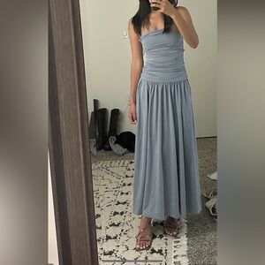 Santal Dress in State Blue